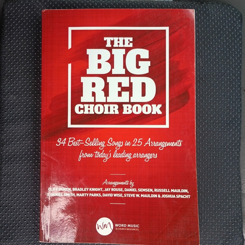 The Big Red Choir Book 34 Best-Selling Songs In 25 Arrangements Word Music - VG
